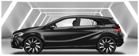 GÓRECKI Kołpaki samochodowe TECNA silver black 15"