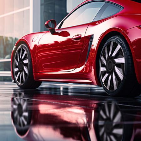 GÓRECKI Kołpaki samochodowe TECNA silver black 15"