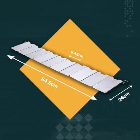 ALPEN CAMPING Kuchenka turystyczna MOUNT EVEREST + ALPEN CAMPING Osłona przeciwwiatrowa do kuchenki turystycznej + ALPEN CAMPING Kartusz Gazowy IK1004 400ml 227g x8 + IMEX Nakładka grillowa 30,5cm x1