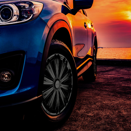 GÓRECKI Kołpaki GIGA BLACK 16”