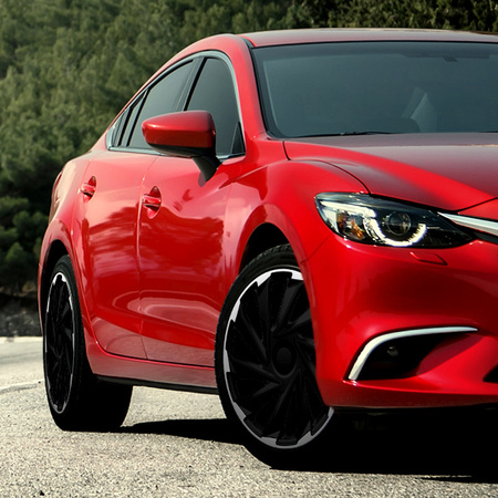 GÓRECKI Kołpaki samochodowe MISANO silver black 15"