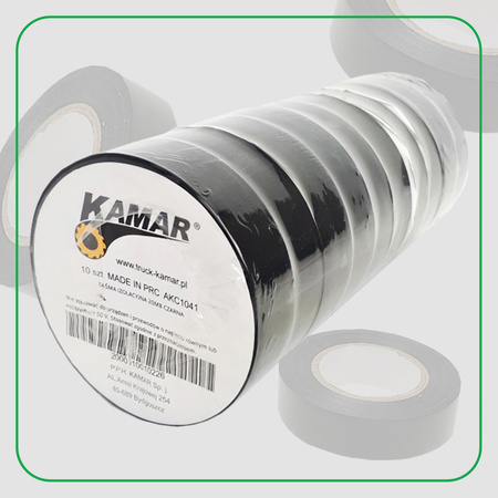 KAMAR Taśma izolacyjna 20mb czarna AKC1041 x10