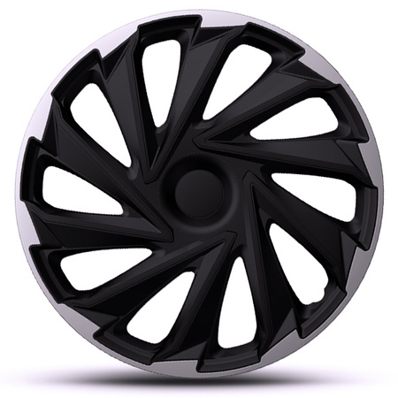 GÓRECKI Kołpaki samochodowe MISANO silver black 15"