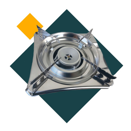 ALPEN CAMPING Kuchenka turystyczna TOSCANIA x1 + ALPEN CAMPING Kartusz Gazowy IK1004 400ml 227g x8