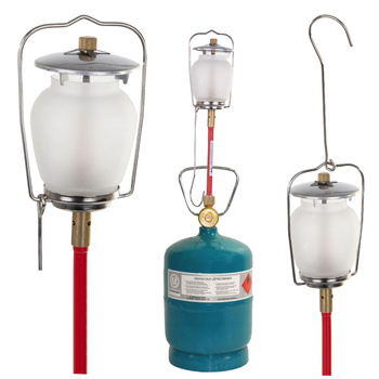 AG Lampa gazowa turystyczna na butlę KINGA3 0,6kW + VITKOVICE MILMET Butla gazowa turystyczna 1kg 2,4l przyłącze 3/8'' od góry PROPAN - BUTAN, LPG