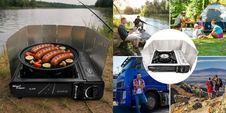 MaxiCamp Osłona przeciwwiatrowa składana do kuchenki turystycznej WIND COVER