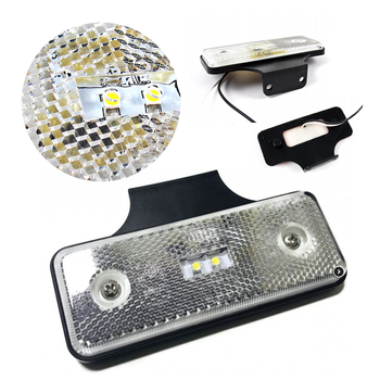 KAMAR Lampa obrysowa biała 12/24V 2 LED