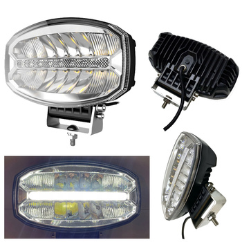 KAMAR Lampa reflektor dalekosiężny drogowy 16 LED + jazda dzienna 12/24V 5800lm 58W, 11,8W