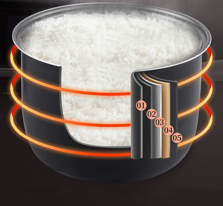 TRAKER Multicooker turystyczny ryżowar samochodowy 3L 220W 12V 24V TIR BUS