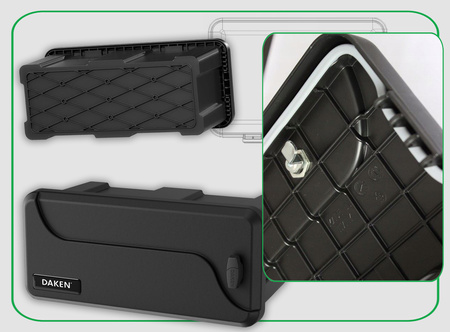 DAKEN Skrzynka narzędziowa BLACKIT 550x250x295 23l / 20kg jeden zamek