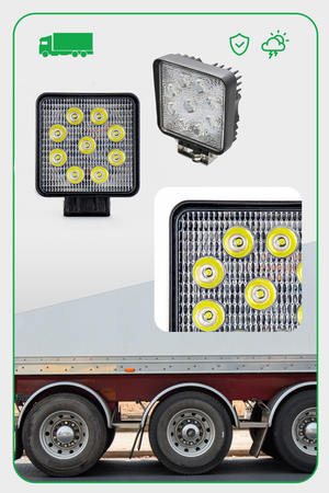 KAMAR Lampa robocza LED 9x LED 24W 1430lm flood kwadratowa