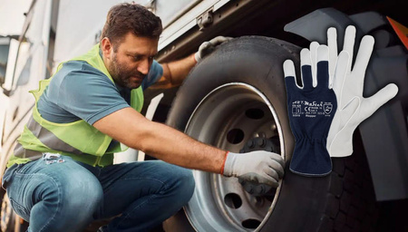 ART.MAS Rękawice ochronne robocze RTOPPER kat. 2 skóra licowa kozia r. 9 x12