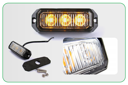 KAMAR Lampa ostrzegawcza stroboskop 3x LED R10