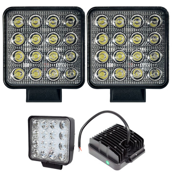 KAMAR Lampa robocza LED 16x LED 24W 2000lm 12/24V spot kwadratowa x2